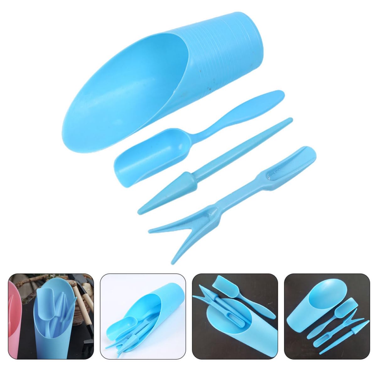 Farming Tools For Agriculture - 4pcs/set, Plastic Durable Bucket shovel Potted