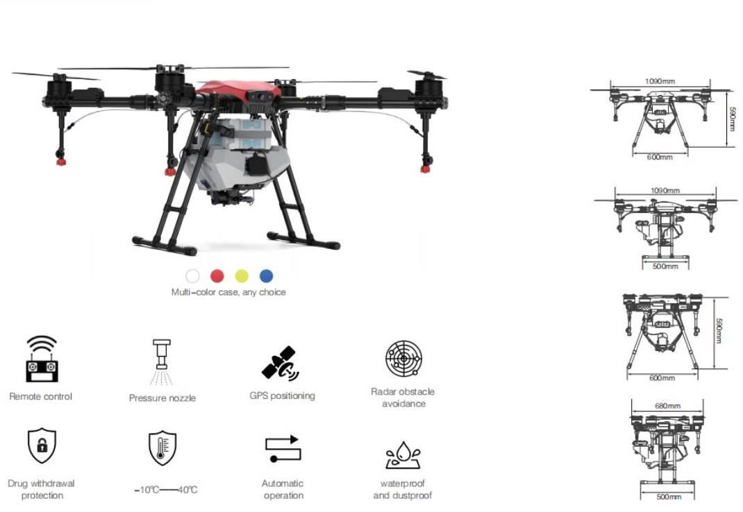 Professional 16L Agricultural  - Drone Crop Sprayer avis et prix
